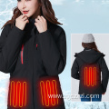 Winter Couple USB Charging Outdoor Heating Cotton Jacket